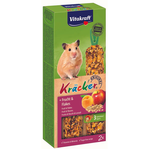 VITAKRAFT Krekeri s vocem i zitaricama, za hrcke, 2 kom/112 g