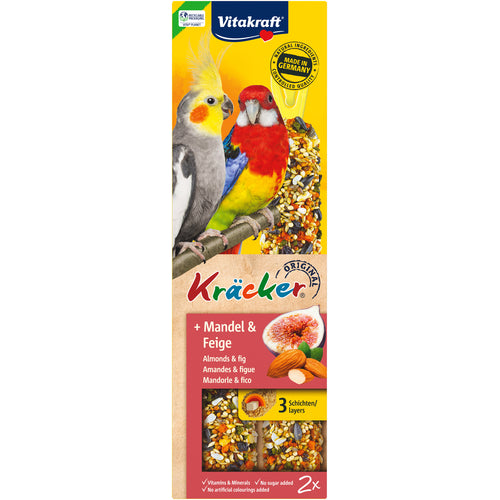 VITAKRAFT Stapici s bademom i smokvom, za australske srednje papige, 2 kom/180g