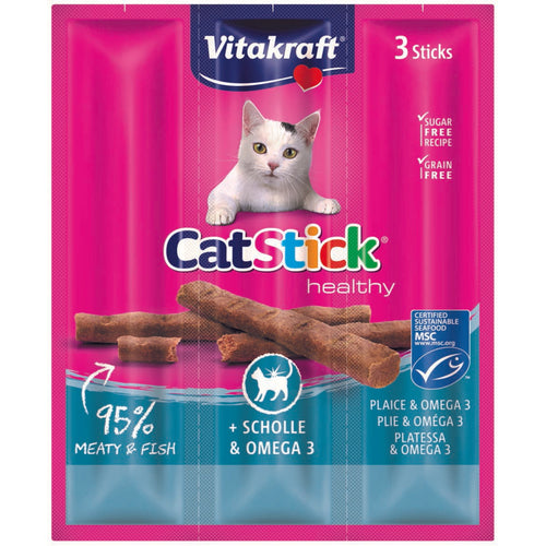 VITAKRAFT Cat Stick Classic, stapici s listom i omega 3, 3 kom/18 g
