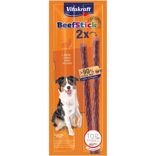 VITAKRAFT Beef Stick, s puretinom, poslastica za pse, 2 kom/24g