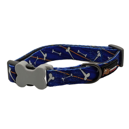 MATIS Klik Ogrlica za psa Matis Design Kost, 2cm/30-45cm, plava