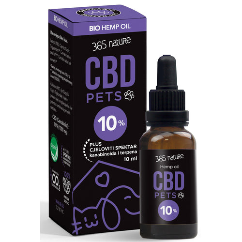 365 NATURE Pets CBD 10% ulje konoplje za pse i macke, 10ml