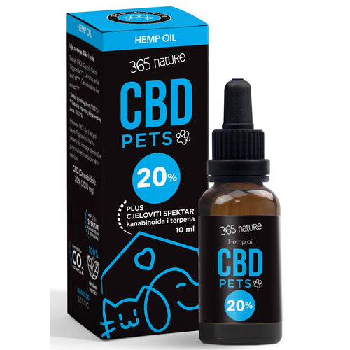 365 NATURE Pets CBD 20% ulje konoplje za pse i macke, 10ml