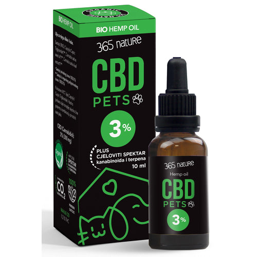 365 NATURE Pets CBD 3% ulje konoplje za pse i macke, 10ml