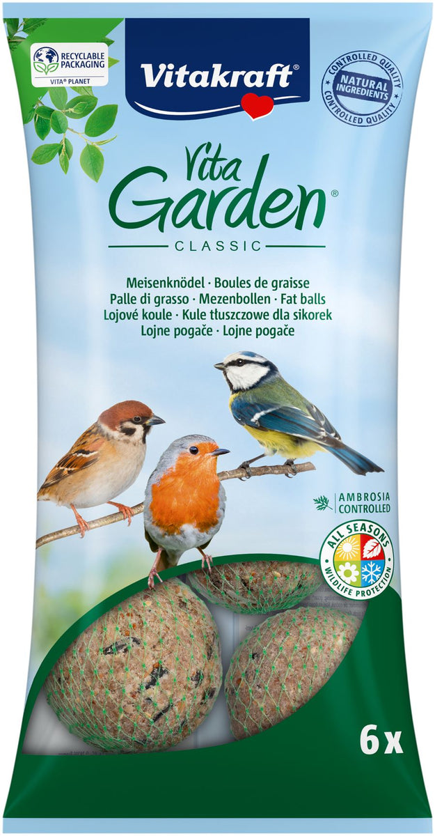 Vitakraft Vita Garden Gnocchi Per Uccelli | Con Mela E Uvetta - Confezione Da 28 Pezzi