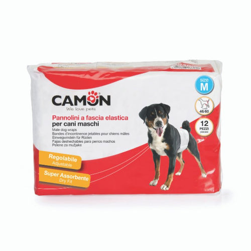 CAMON Pelene za muzjake, jednokratne, 12 komada, M, 46/60cm