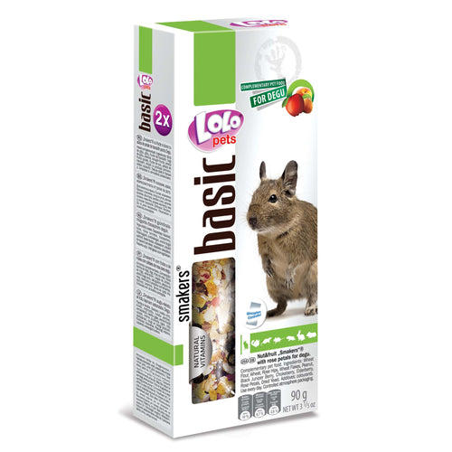 LOLO PETS Stapici s orasastim plodovima i vocem, za degue, 2kom/90g