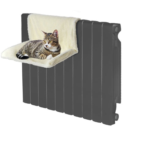 CAMON Ležaj za mačke Cosy Cat za radijator, pliš, 46x32x26 cm