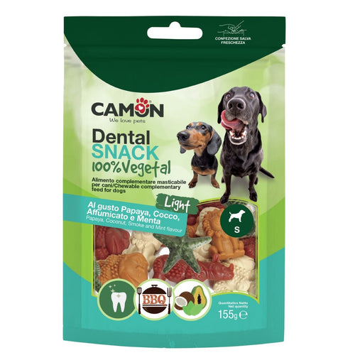 CAMON Dental Animal Vege Light S, poslastica za pse, mix 4 okusa, 155g