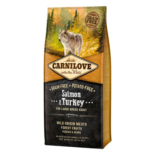 CARNILOVE Large breed, Losos i puretina, bez žitarica 12kg