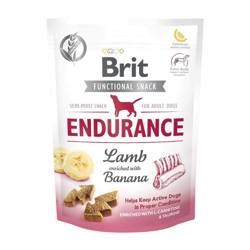 BRIT Functional Snack Endurance, janjetina, obogaćeno bananom, 150 g