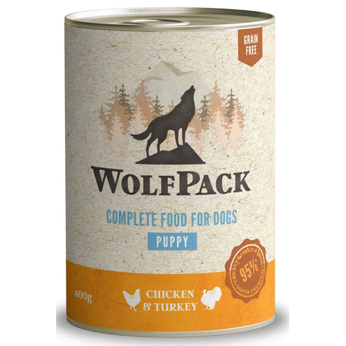 WOLFPACK PUPPY piletina i puretina, bez žitarica, 400g