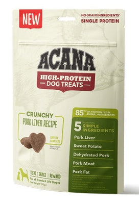 ACANA High protein, hrskava poslastica za pse, svinjetina i batat, 100g