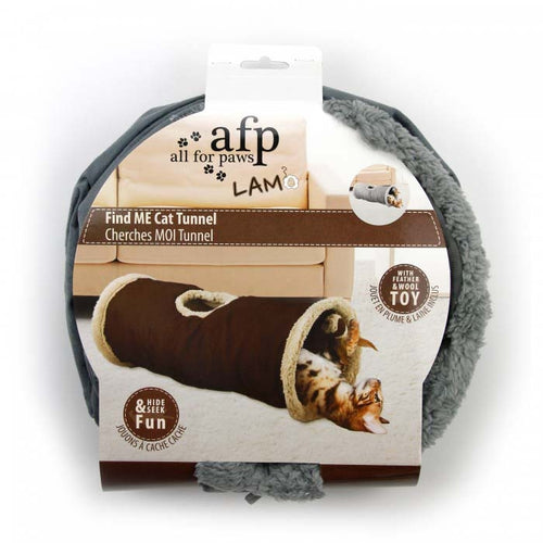ALL FOR PAWS Lamb Find Me Cat Tunel s igrackom, 66x28x28cm, razne boje