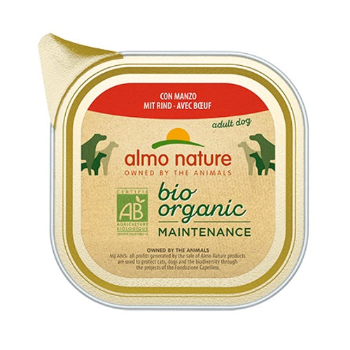 ALMO NATURE Bio Organic Maintenance, s govedinom, pasteta za pse, 100g