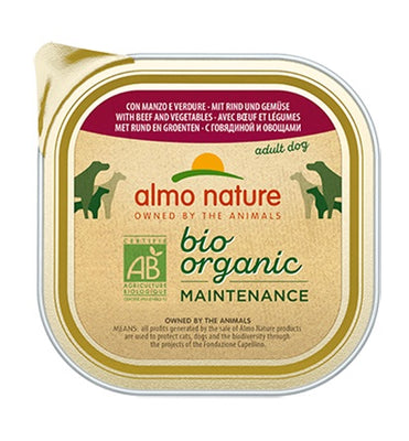 ALMO NATURE Bio Organic Maintenance, s govedinom i povrcem, pasteta za pse, 300g