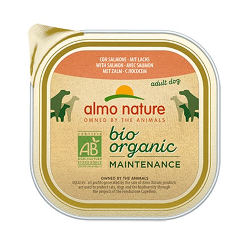 ALMO NATURE Bio Organic Maintenance, s lososom, pasteta za pse, 300g