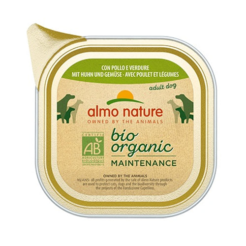 ALMO NATURE Bio Organic Maintenance, s piletinom i povrcem, pasteta za pse, 100g