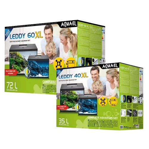 AQUAEL Akvarijski set Leddy Day&Night XL, crni