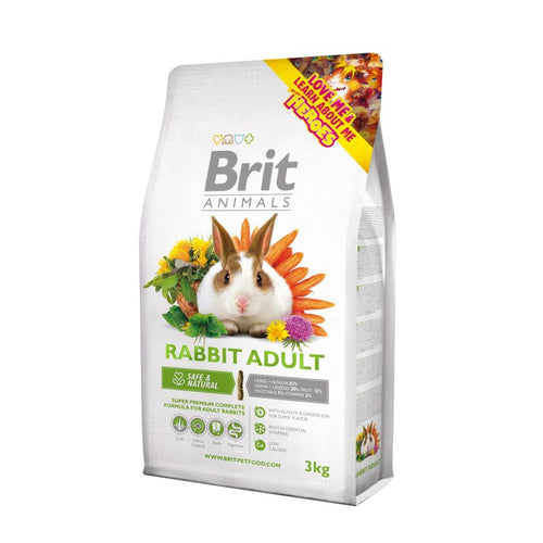 BRIT ANIMALS Rabbit, potpuna hrana za kunice, 3kg