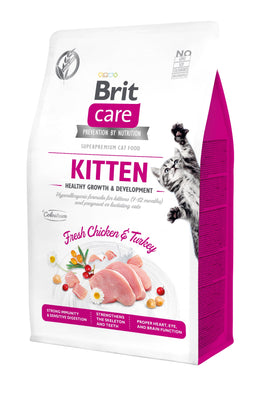 BRIT CARE Cat KITTEN Healthy Growth&Development, bez zitarica