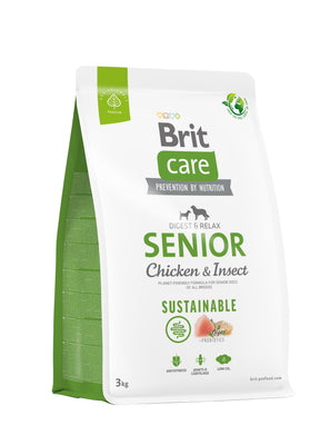 BRIT CARE Digestion & Relax Sustainable SENIOR, piletina s insektima, 3kg