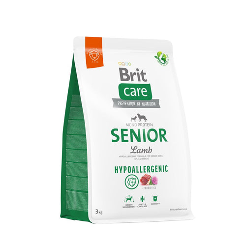 BRIT CARE Hypoallergenic Monoprotein SENIOR, janjetina i riza