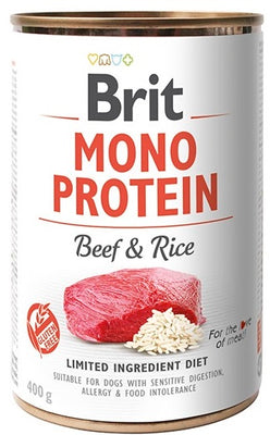 BRIT CARE Mono Protein, govedina s rizom, bez glutena, 400g