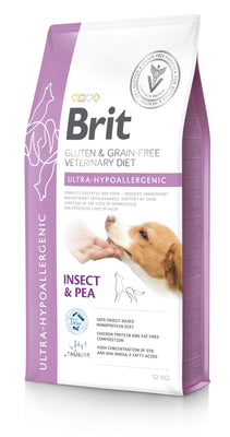 BRIT GF VD Dog Ultra-Hypoallergenic, kod intolerancija na hranu, 12 kg