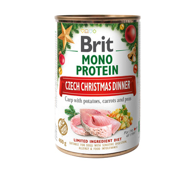 BRIT MonoProtein Christmas Dinner, saran s krumpirom, mrkvom i graskom, 400g