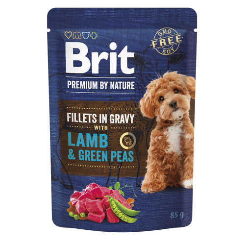 BRIT PREMIUM by Nature Dog, fileti s janjetinom i graskom u umaku, 85g