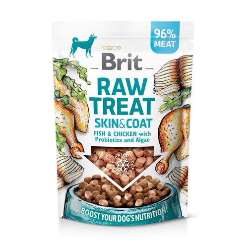 BRIT Raw Treat Skin&Coat, liofizirana poslastica za pse, piletina i riba, 40g