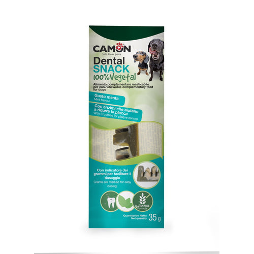 CAMON Dental Snack, kost zvakalica s okusom mente, 35g