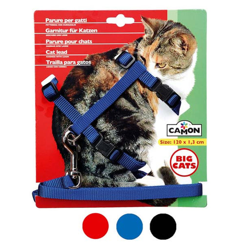 CAMON Ham i vodilica Big Cat za velike macke 120 x 1,3 cm, razne boje
