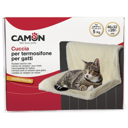 CAMON Lezaj za macke Cosy Cat za radijator, plis, 46x32x26 cm