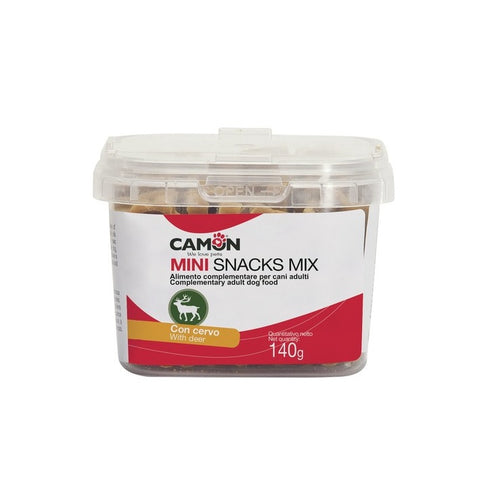 CAMON Mini Snacks MIX, poslastica za pse, s jelenskom divljaci, 140g