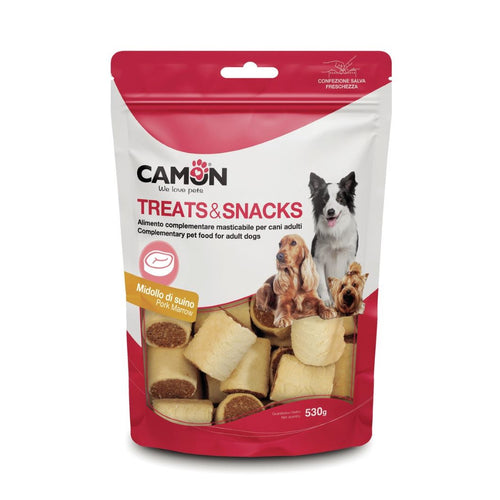 CAMON Rollos Poslastica za pse, keksi s kostanom srzi svinjetine, 530g