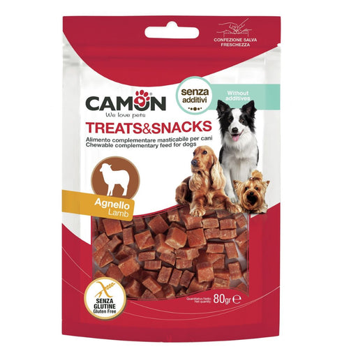 CAMON Treats&Snacks, kockice janjetine, poslastica za pse, 80g