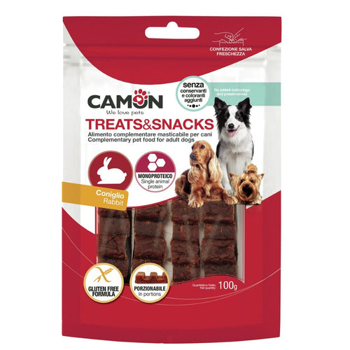 CAMON Treats&Snacks, kunicevina, monoproteinska poslastica, bez glutena, 100g