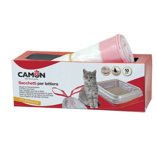 CAMON Vrecice za macji WC, s uzicom za vezanje, miris vanilije, 10 kom