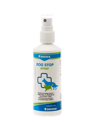 CANINA Dog Stop sprej neutralizira miris zenke u tjeranju, 100ml