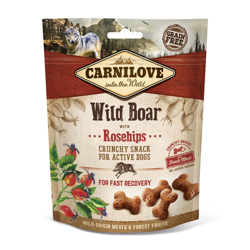 CARNILOVE Crunchy Snack, veprovina sa sipkom, sa svjezim mesom, 200g