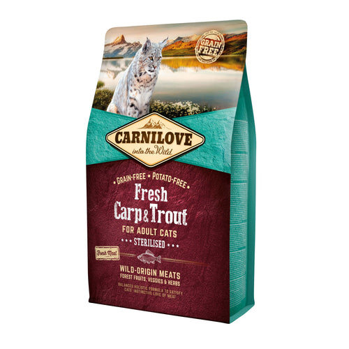 CARNILOVE Fresh Saran i pastrva, Sterilised, bez zitarica