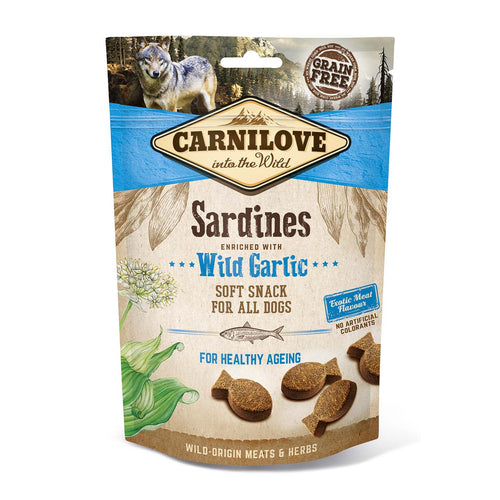 CARNILOVE Soft Snack, srdela s medvjeđim lukom, polumeka poslastica, 200g