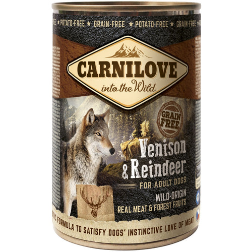 CARNILOVE Srnetina i sob, komadi pravog mesa u pasteti, 400g