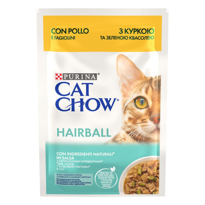 CAT CHOW Hairball Control, s piletinom i mahunama u umaku, 85g