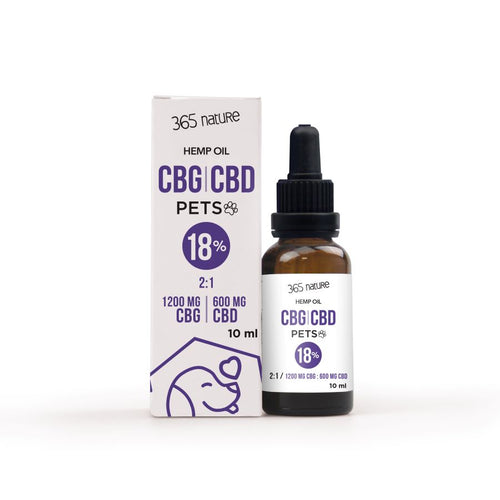 365 NATURE Pets CBG/CBD 18% ulje konoplje za zivotinje, 10ml