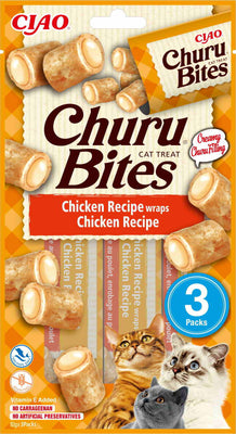 CHURU Bites, rolice, piletina, 3x 10g