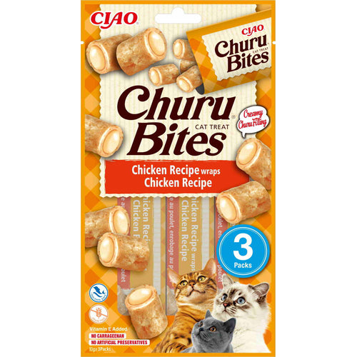 CHURU Bites, rolice, piletina, 3x 10g