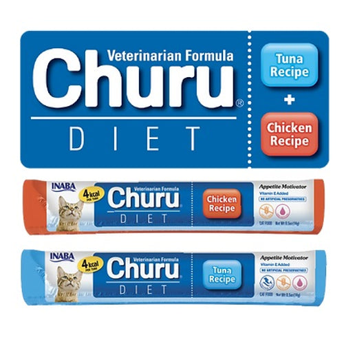 CHURU VET Diet krema, mix okusa: tunjevina ili piletina, 14g